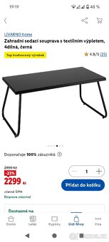 Venkovní stůl stolek nový Lidl - 3