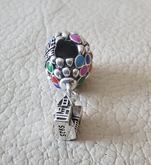 Stříbrný korálek vzhůru do oblak na náramek - 3