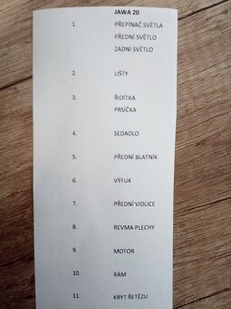 Jawa 50 pionýr sada šroubů 550, 555, 20, 21, 23 - 3