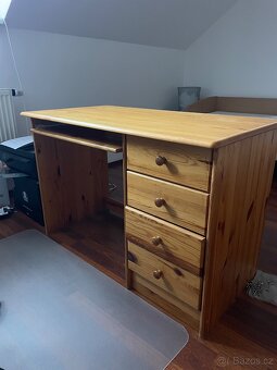 Psací stůl masiv borovice - 3