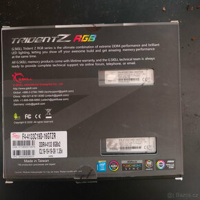 GSKILL TridentZ RGB 2x 8 GB, 4133 MHz | F4-4133C19D-16GTZR - 3