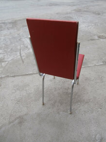 Židle 3 kusy kovová čalouněná RETRO celek za 700 kč - 3