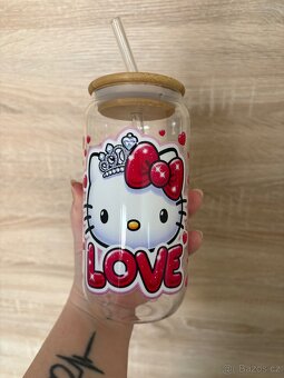 Nová sklenice na pití Hello Kitty princezna - 3