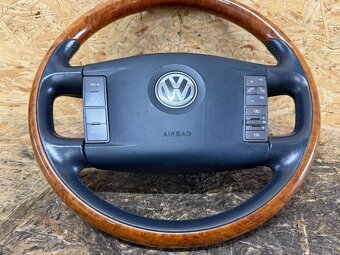 KOMPLETNÍ DŘEVĚNÝ VOLANT S AIRBAGEM VW PHAETON - 3