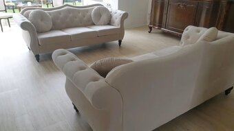 Pohovka, sedačka - styl Chesterfield, top stav - 3
