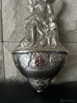 MOSAZNÁ KROPENKA S ANDĚLEM HISTORICKÝ KUS - 3