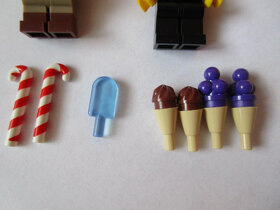 Lego City figurky zmrzlinář, cukrář /dort a příslušenství - 3