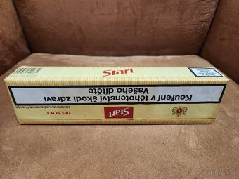 Retro kartón cigaret ŽLUTÉ START, 10 ks - 3