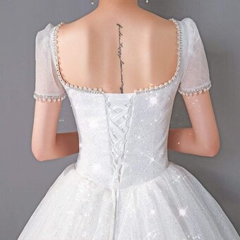 NOVÉ TŘPYTIVÉ svatební šaty do TANEČNÍCH - 3