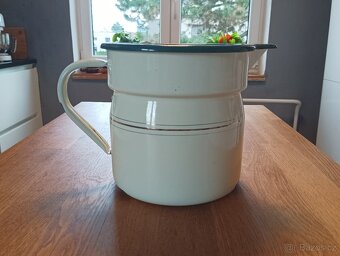 SMALTOVANÝ OHŘÍVAČ MLÉKA FRANCIE - 3