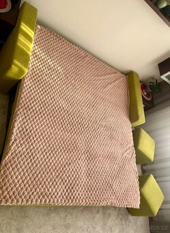 Prodám zelenou sedací soupravu – rozkládací - 3