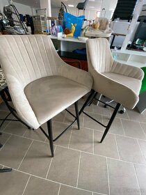 Nová sada 2 barových židlí - 3