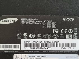 Notebook Samsung rv510 na náhradní díly - 3