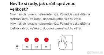 Nové dětské cyklistické rukavice Woom (velikost 6) - 3