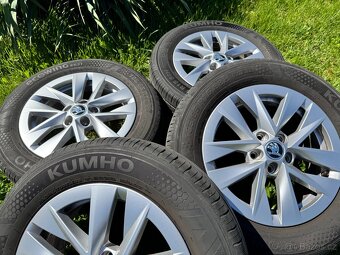 Stříbrná litá kola + letní pneu 185/65 R15 88H - 3