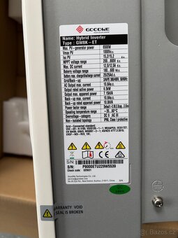Nový - Hybridní asymetrický 3f střídač/měnič Goodwe GW8K-ET - 3