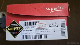 Botky COSMOS KOMBI VELOUR/NUBUK/TEXT COOLY vel. 21 GORE-TEX - 3