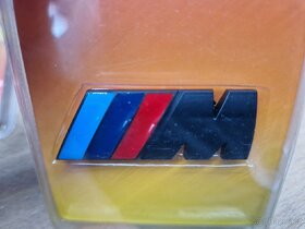 BMW M ZNAK / LOGO (2V1) – KOV,MATNÁ ČERNÁ,CELÁ SADA
- 3