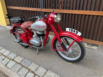 JAWA 250 Pérák typ 11 rok 1949 s doklady a STK - 3