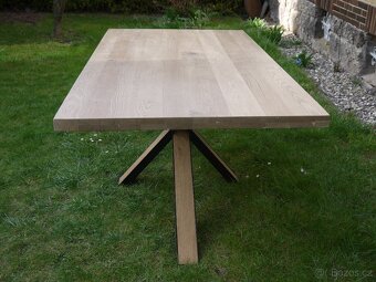 Dubový jídelní stůl - Ovada 250 cm – masivní/kov - 3