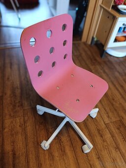 IKEA dětská otočná židle z překližky – pevná, nastavitelná - 3