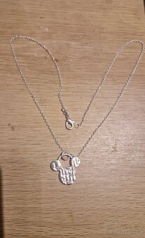 Dámský i dívčí stříbrný náhrdelník 925 Mickey mouse 45 cm - 3