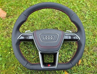 AUDI A6 A7 4K A8 D5 E-TRON SPORTOVY VOLANT - vyhrievany - 3