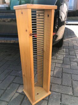 Stojan na CD-dřevo, masiv - 3