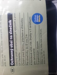 Obal na slunecnik 2m - 3