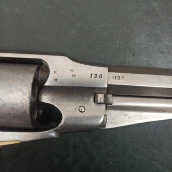 US revolver Remington 1858/75 konverze na 44 CF/RF TOP stav - 3