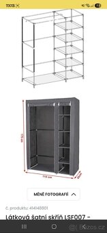 Látková šatní skříň - 3