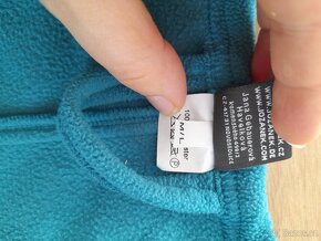 Těhotenský a nosící zavinovací kabátek Zina, fleece, tyrkys - 3