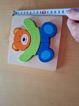 Dřevěné puzzle pro nejmenší 15 cm - 3