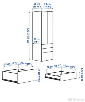 Dětská šatní skříň IKEA Smastad - 3