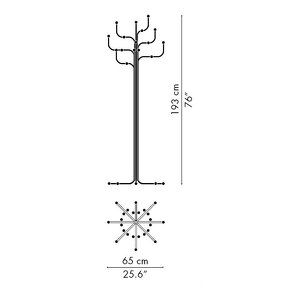 designové věšáky Fritz Hansen Coat Tree - 3