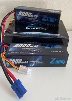 3S LiPo baterie 8000mAh 11.1V 100C Hard Case,kon. EC5 (2 ks) - 3