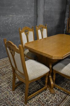 Rozkládací stůl+ 6 židlí - 3