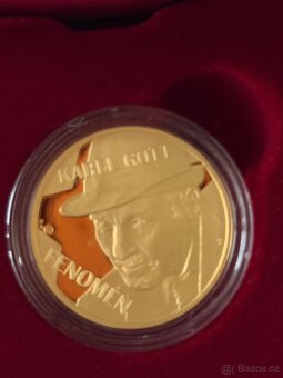 Zlato/ zlaté mince,medaile číslované Karel Gott - 3