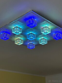 Světlo stropní designové, 60x60cm, perfektní stav - 3