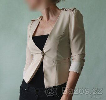 Zajímavá halenka s plisovanými zády vel.XS-34 - 3