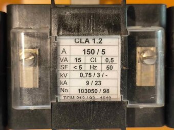 Proudove transformatory 0,75 KV/9 kA - 3