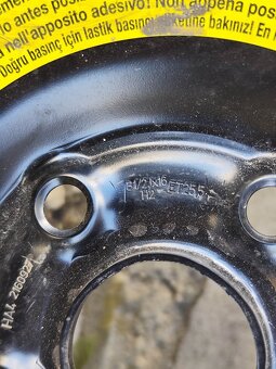 16" úzká rezerva 5x112 origo VW Golf 7 6 5 Caddy Touran - 3