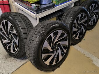 ALU kola Honda Civic 5x114,3 r16 Originál, zimni pneu 5mm - 3