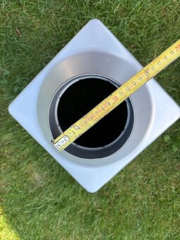 sběrný hranatý kotlík KJG odstín bílo-hliníková - 3