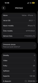 IPhone 15 128gb 4 dny starý - 3