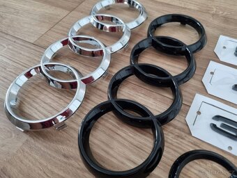 AUDI chromove znaky loga AUDI kruhy - 3