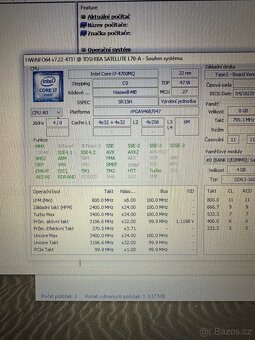 Toshiba Satellite L70-A, i7-4700MQ, 8GB, 250SSD - 3