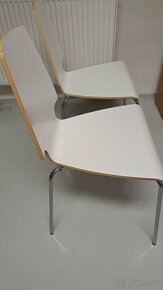 2x zidle Ikea, bile - 3