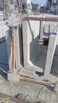 Prvky opěrné zdi, beton, T a L - 3