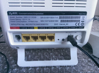 VDSL modem ZyXEL ZYVMG1312-B30B + router TP-Link TL-WR840N - 3